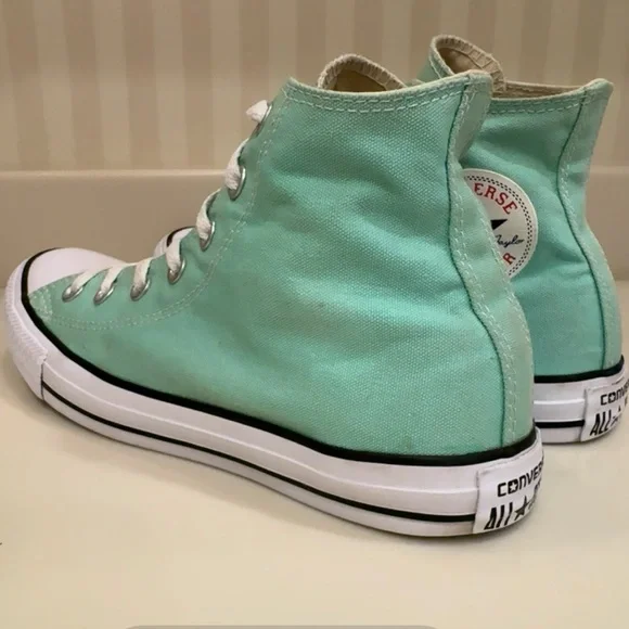 Converse Chuck Taylor All Star High Top Beach Glass Green Sneakers - Picture 7 of 16